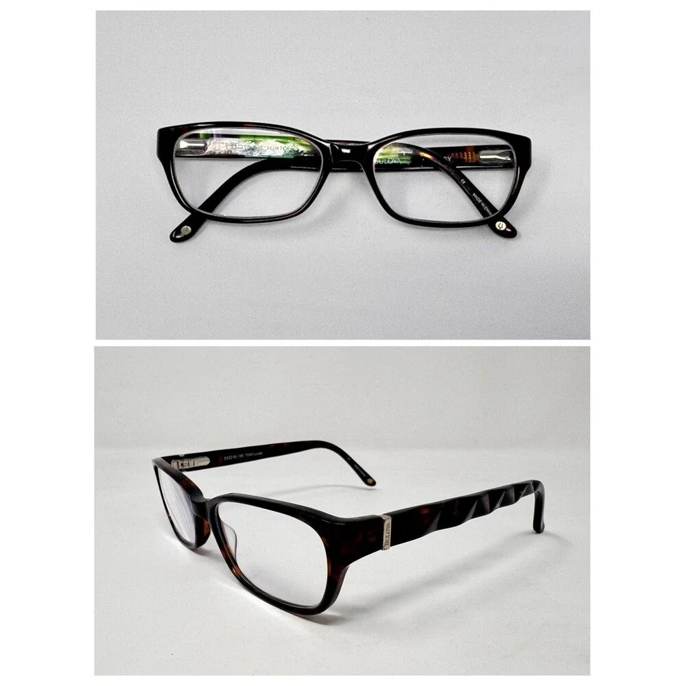 Bulova Massy Eyeglass Frames Only 53-16-135 Tortoise Authentic
